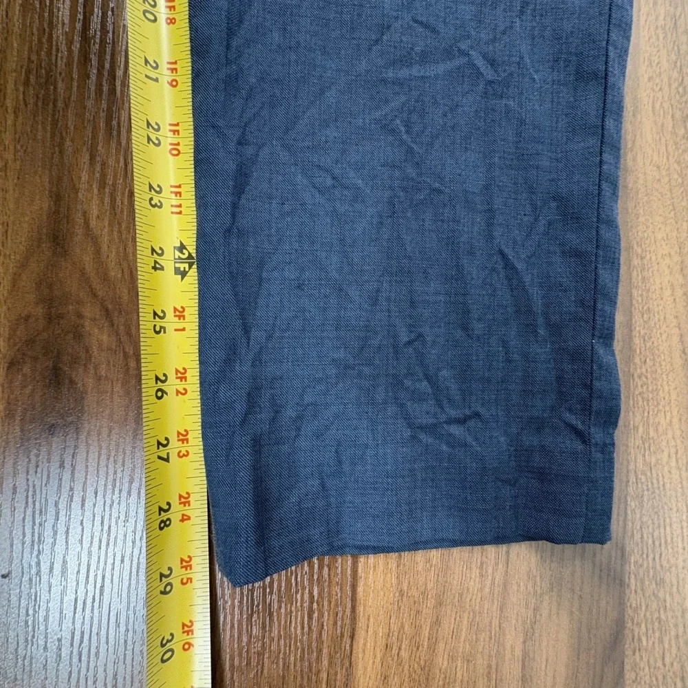 Calvin‎ Klein X Slim Fit Mens Blue 100% Wool Dress Pants 32x29 Flat Front